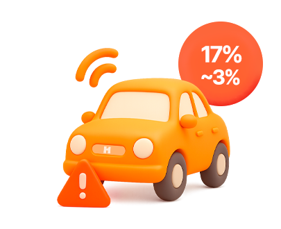 첨단안전장치 할인특약. 첨단 안전장치 장착 개수에 따라 17%~3% 보험료 할인.